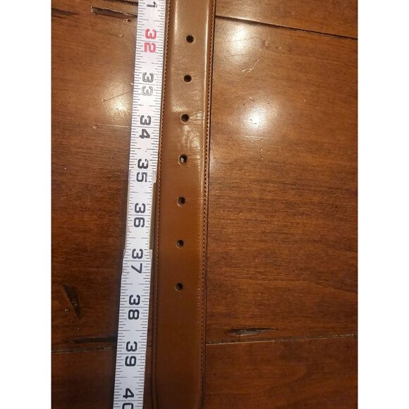 Original Penguin Reversible Leather Belt Black/Tan Medium Mens Pre-Loved - Picture 5 of 7